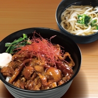 すごうまマヨカルビ丼ミニうどんセット