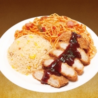 (とんかつ)メガ盛りトルコライス